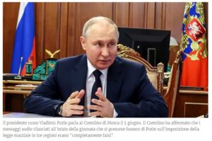 Il Cremlino Afferma Che Lannuncio Della Mobilitazione Di Putin